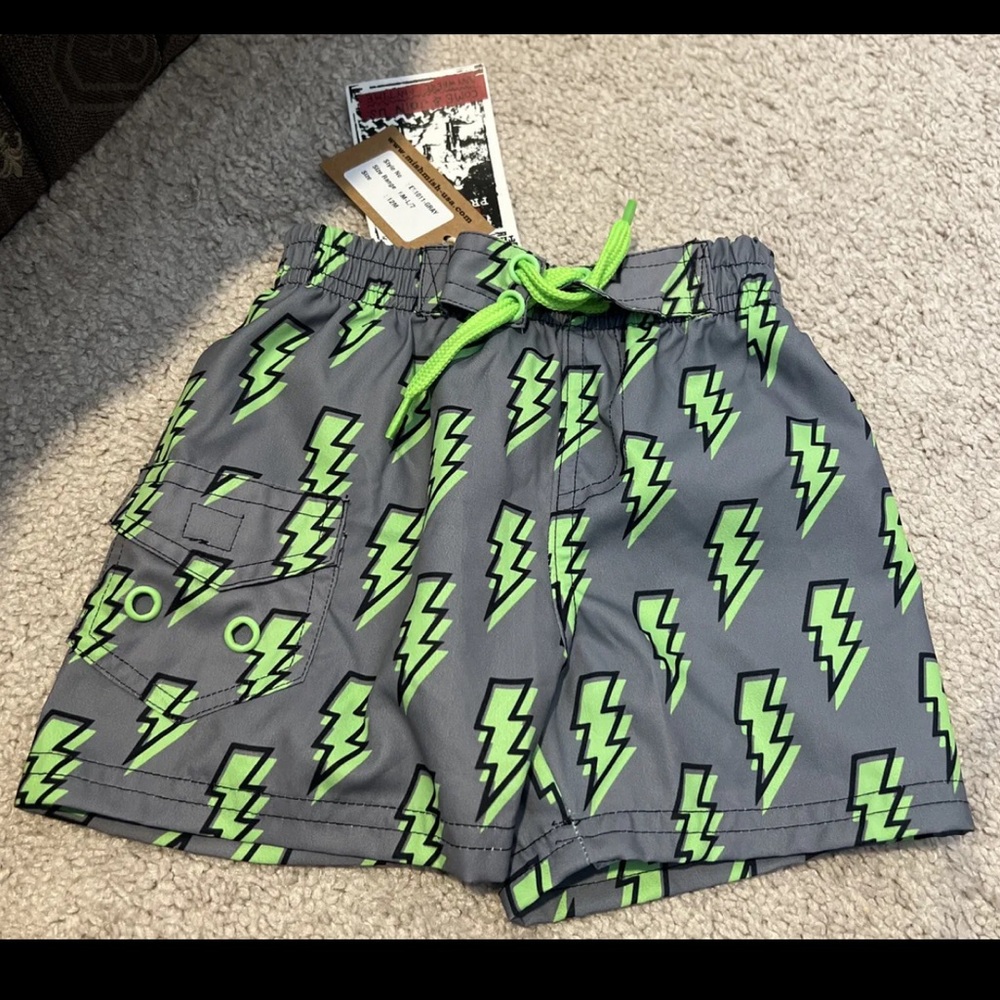 NWT Mish Boys infant Baby Boy bathing suit 12 Months